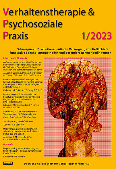 Psychotherapeutische Versorgung von Geflüchteten, Behandlungsmethoden 