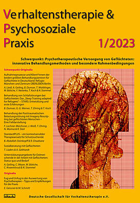 Psychotherapeutische Versorgung von Geflüchteten, Behandlungsmethoden 