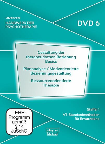 Handwerk der Psychotherapie, therapeutische Beziehung, Plananalyse, Motivorientierte Beziehungsgestaltung, Ressourcenorientierte Therapie